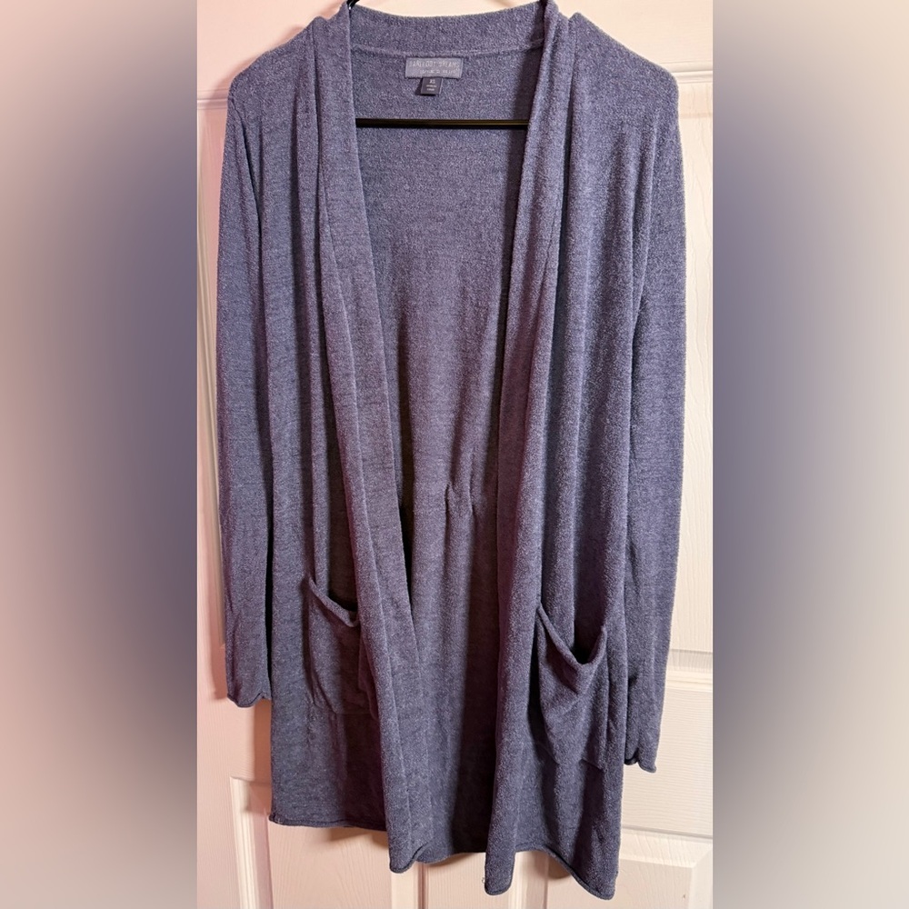 Barefoot Dreams Cozy Chic Ultra Lite Open Cardigan/Robe-tie Cinch in the Back